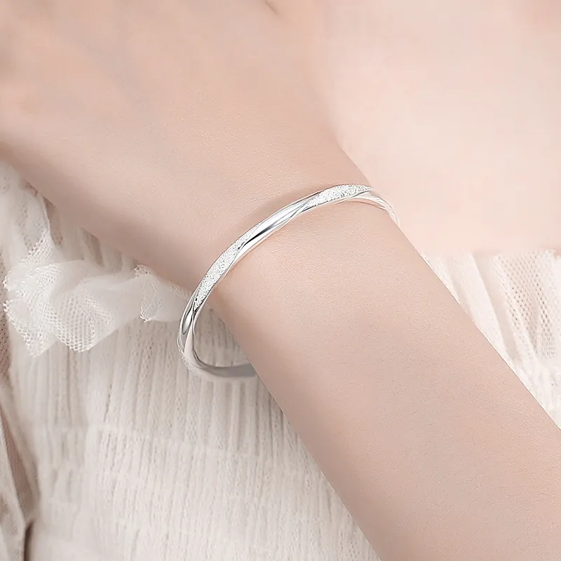CHIEMOT S999 Fine Silver Bangles Unisex-1