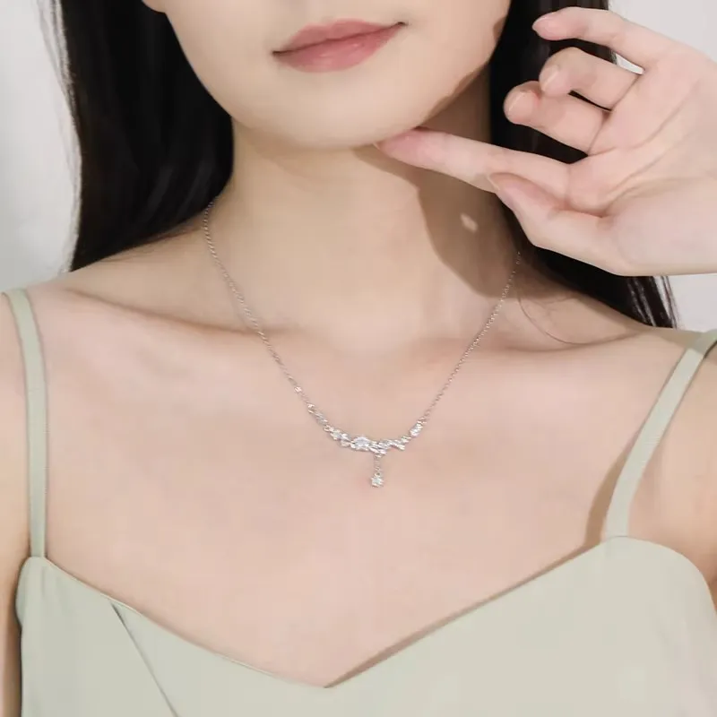 CHIEMOT S925 Silver Necklaces Women's-4