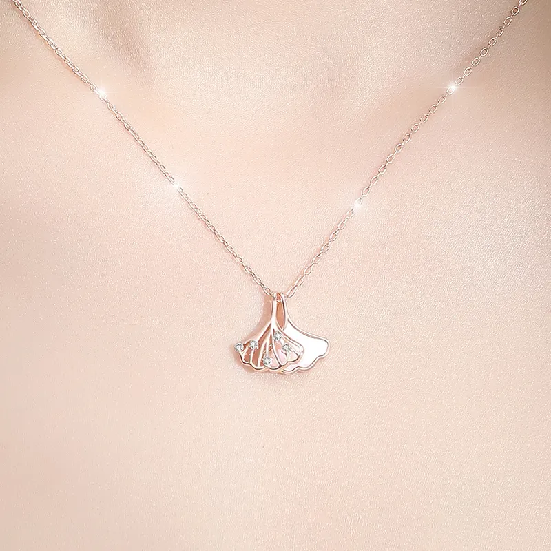 CHIEMOT S925 Silver Collarbone Chain Women's-2