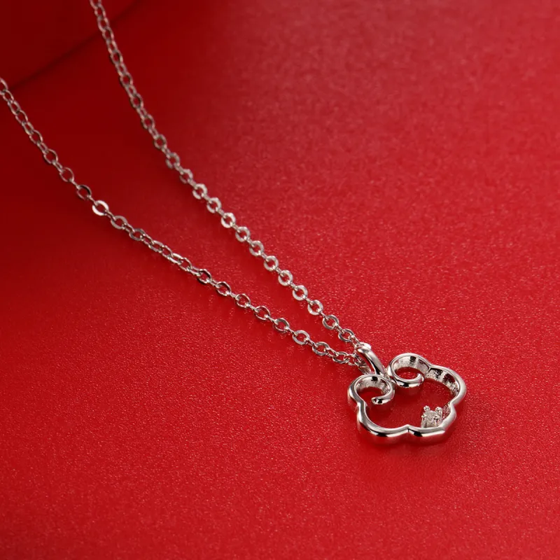 CHIEMOT S925 Silver Collarbone Chain Women's-3