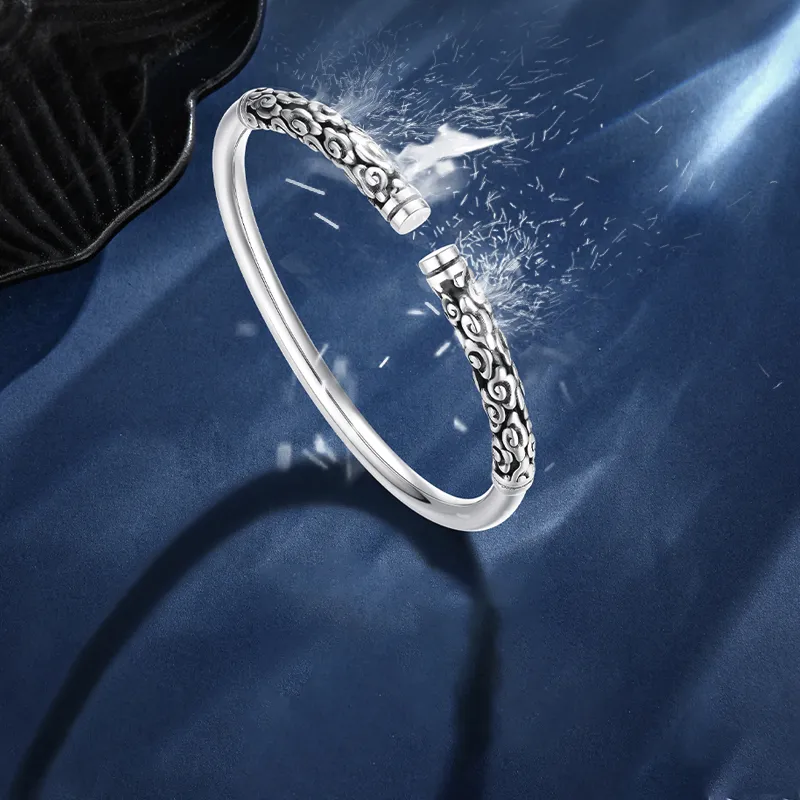 CHIEMOT S999 Fine Silver Bangles Unisex-3