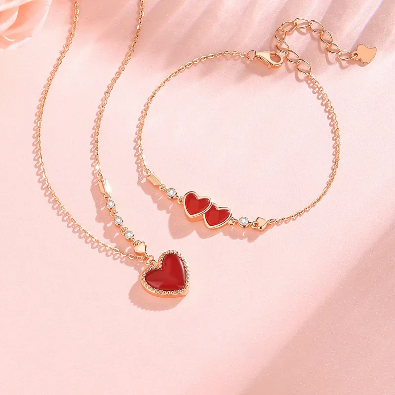 CHIEMOT Agate Jade Necklaces Women's-3