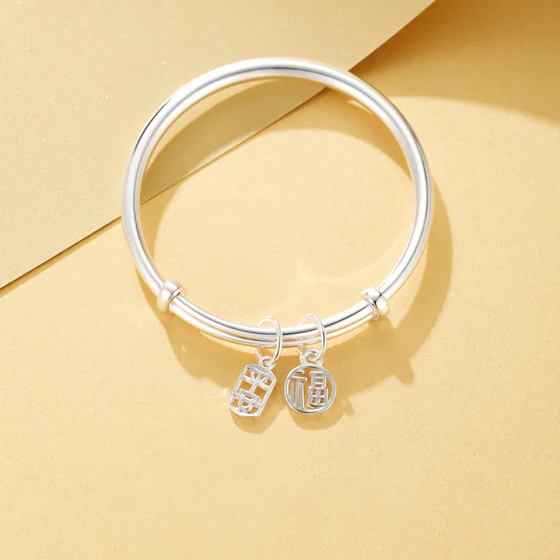 CHIEMOT S999 Fine Silver Bangles Unisex-1