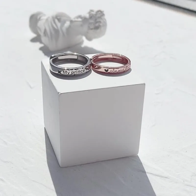 CHIEMOT S925 Silver Couple Rings Unisex-1