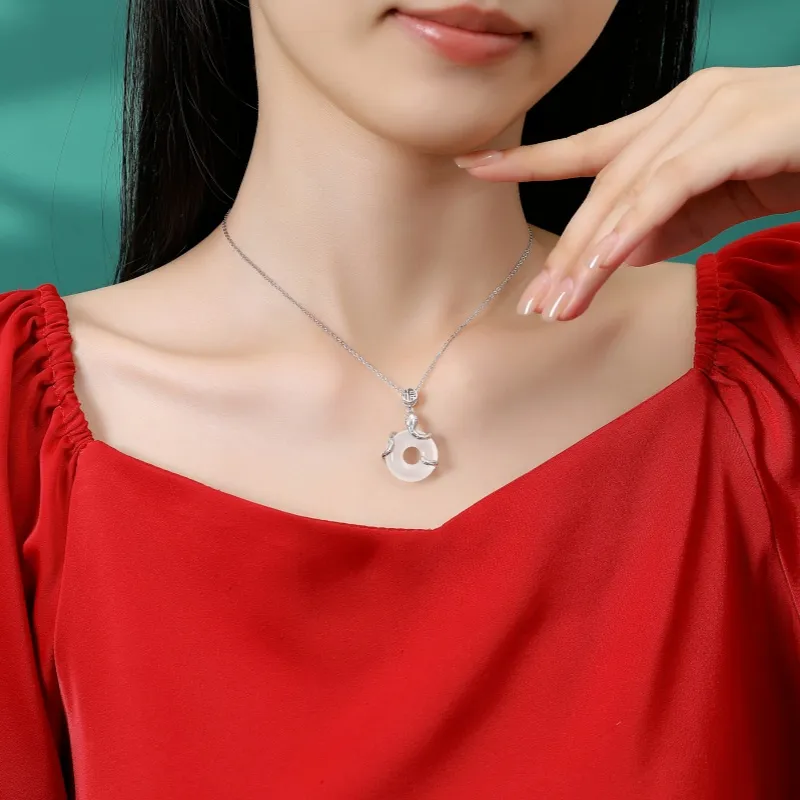 CHIEMOT Chalcedony Necklaces Women's-5