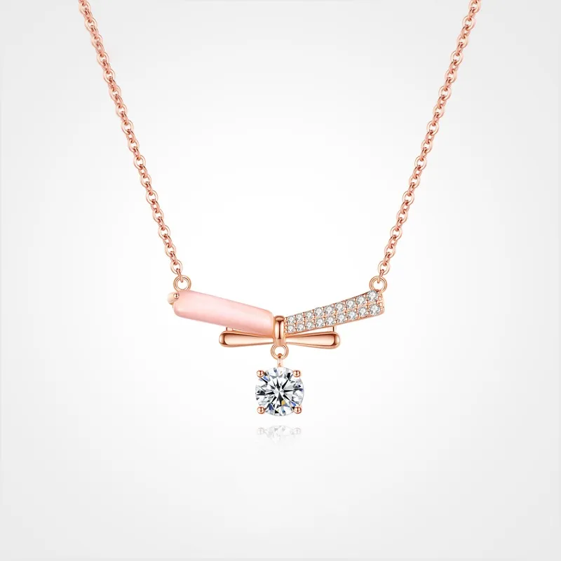CHIEMOT S925 Silver Collarbone Chain Women's-1