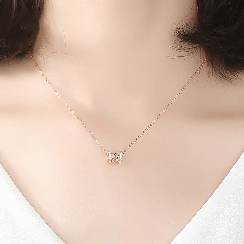 CHIEMOT S925 Silver Collarbone Chain Women's-1