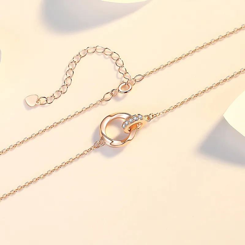 CHIEMOT S925 Silver Collarbone Chain Unisex-3