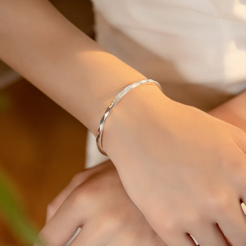 CHIEMOT S999 Fine Silver Bangles Women's-4