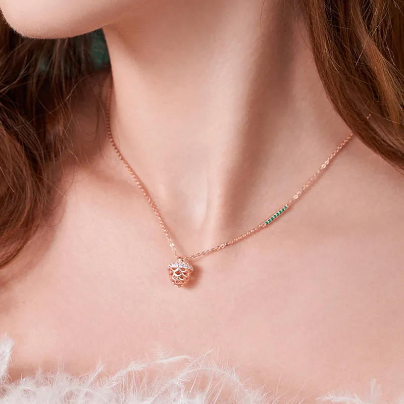 CHIEMOT S925 Silver Collarbone Chain Women's-1