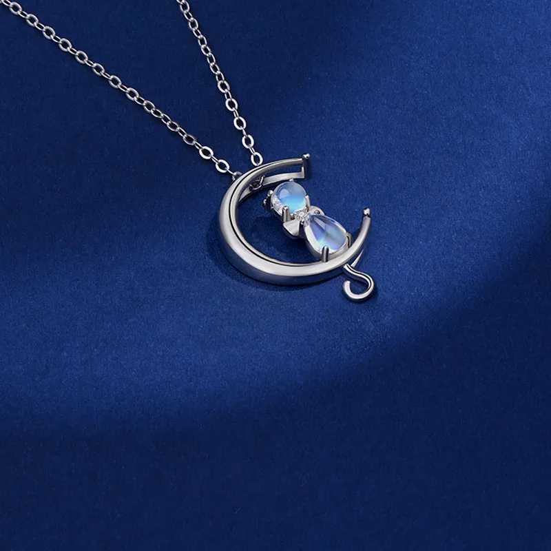 CHIEMOT S925 Silver Collarbone Chain Women's-4