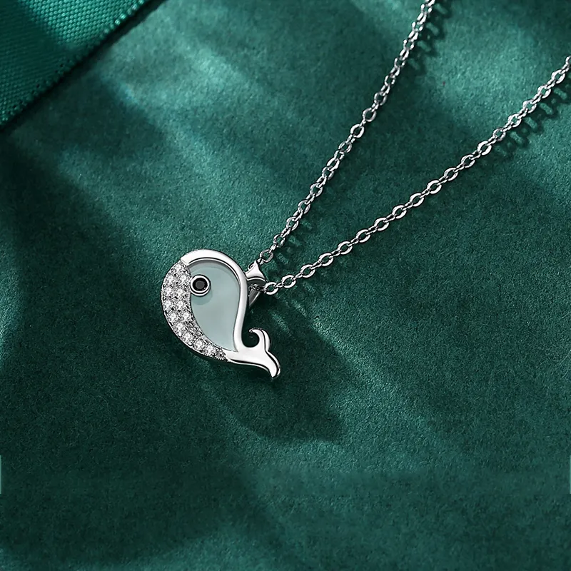 CHIEMOT S925 Silver Collarbone Chain Women's-2
