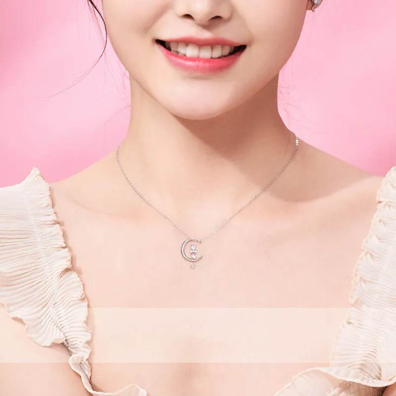 CHIEMOT S925 Silver Collarbone Chain Women's-1