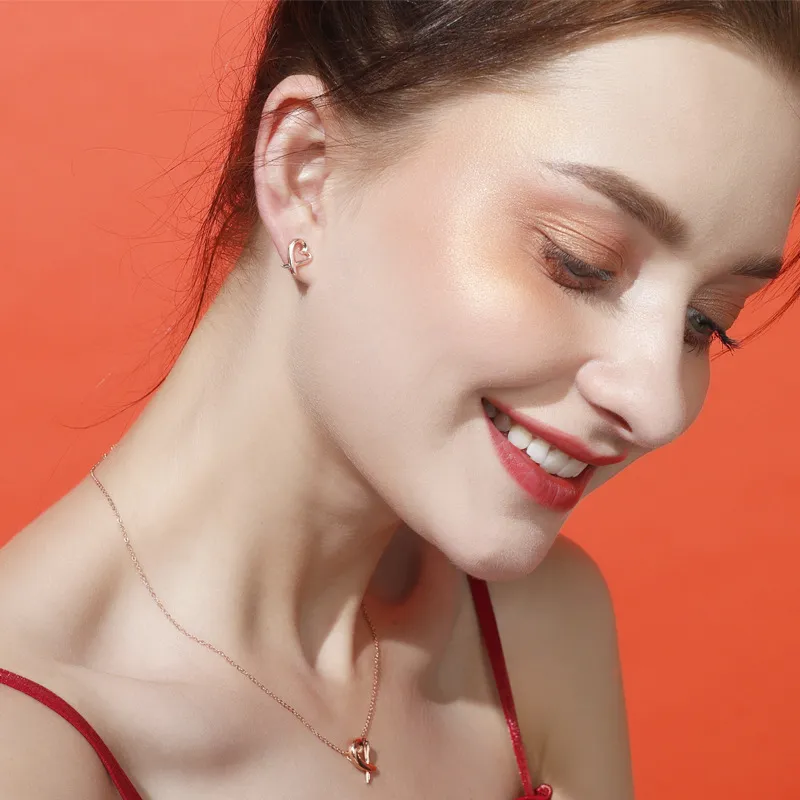 CHIEMOT S925 Silver Stud Earrings Women's-4