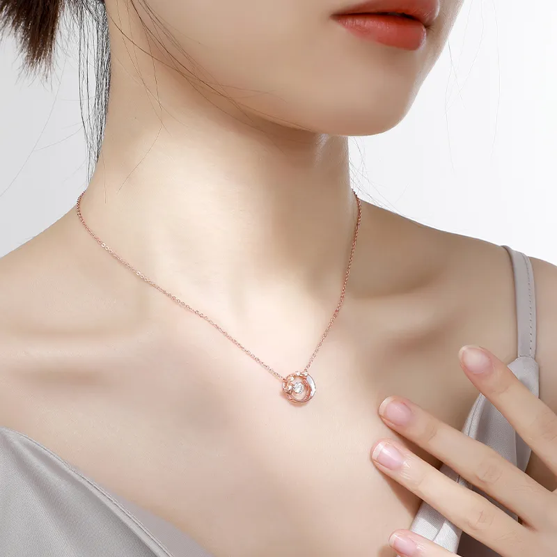 CHIEMOT S925 Silver Collarbone Chain Women's-7