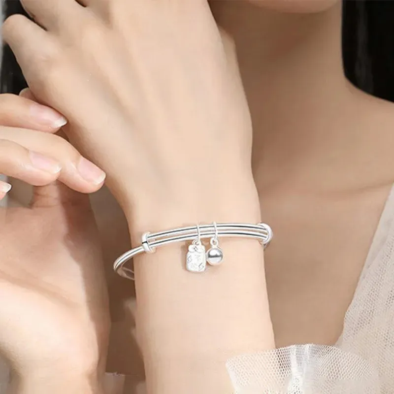 CHIEMOT S999 Fine Silver Bangles Women's-1