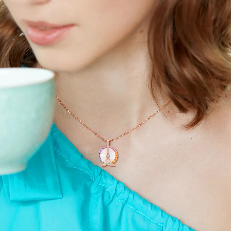 CHIEMOT S925 Silver Collarbone Chain Women's-3