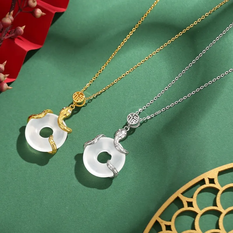 CHIEMOT Chalcedony Necklaces Women's-2