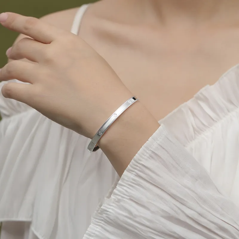 CHIEMOT S999 Fine Silver Bangles Women's-1