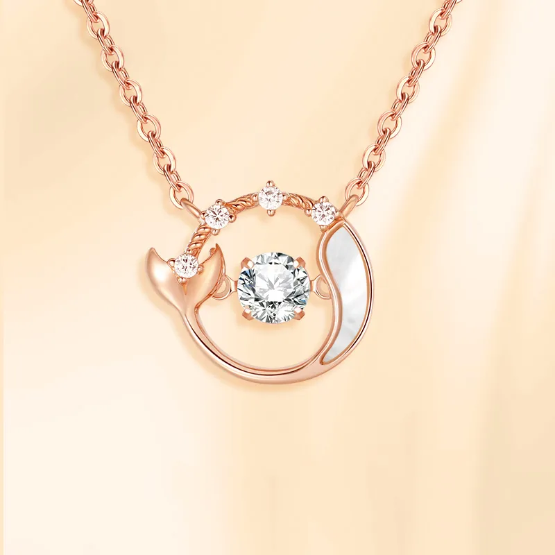 CHIEMOT S925 Silver Collarbone Chain Women's-5