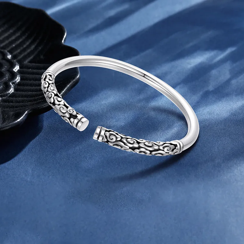 CHIEMOT S999 Fine Silver Bangles Unisex-4