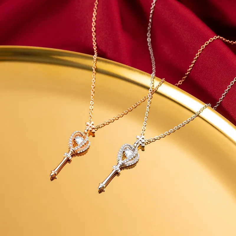 CHIEMOT S925 Silver Collarbone Chain Women's-2