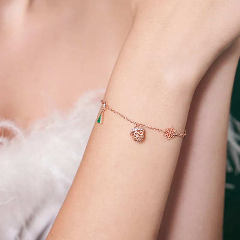 CHIEMOT S925 Silver Bracelets Women's Silver White-5