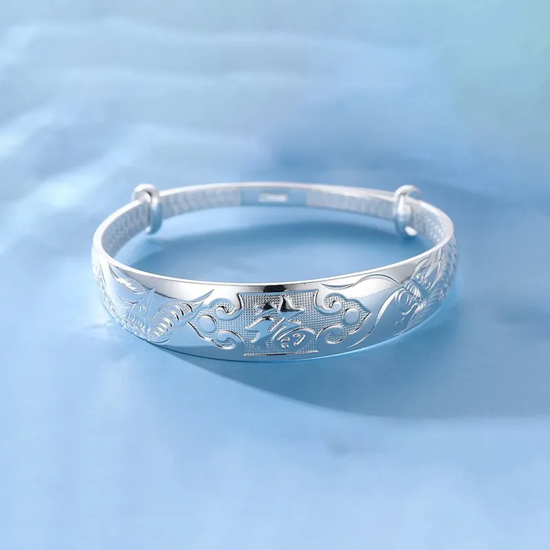 CHIEMOT S999 Fine Silver Bangles Women's-3