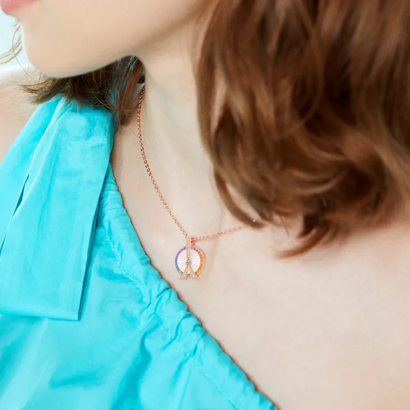 CHIEMOT S925 Silver Collarbone Chain Women's-4