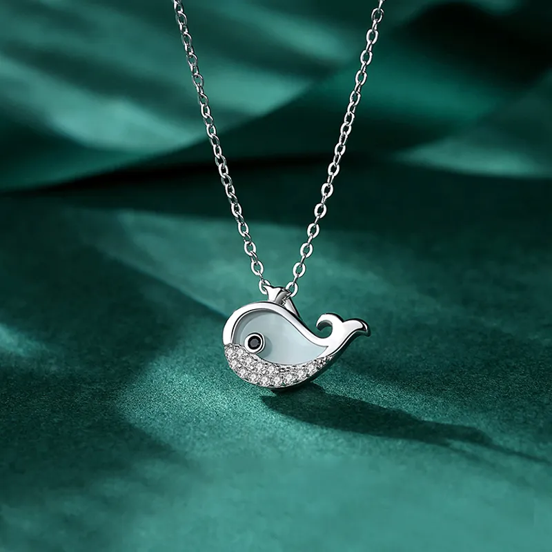 CHIEMOT S925 Silver Collarbone Chain Women's-3
