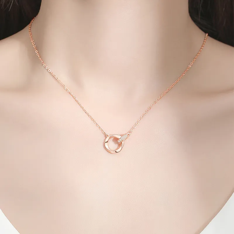CHIEMOT S925 Silver Collarbone Chain Unisex-4