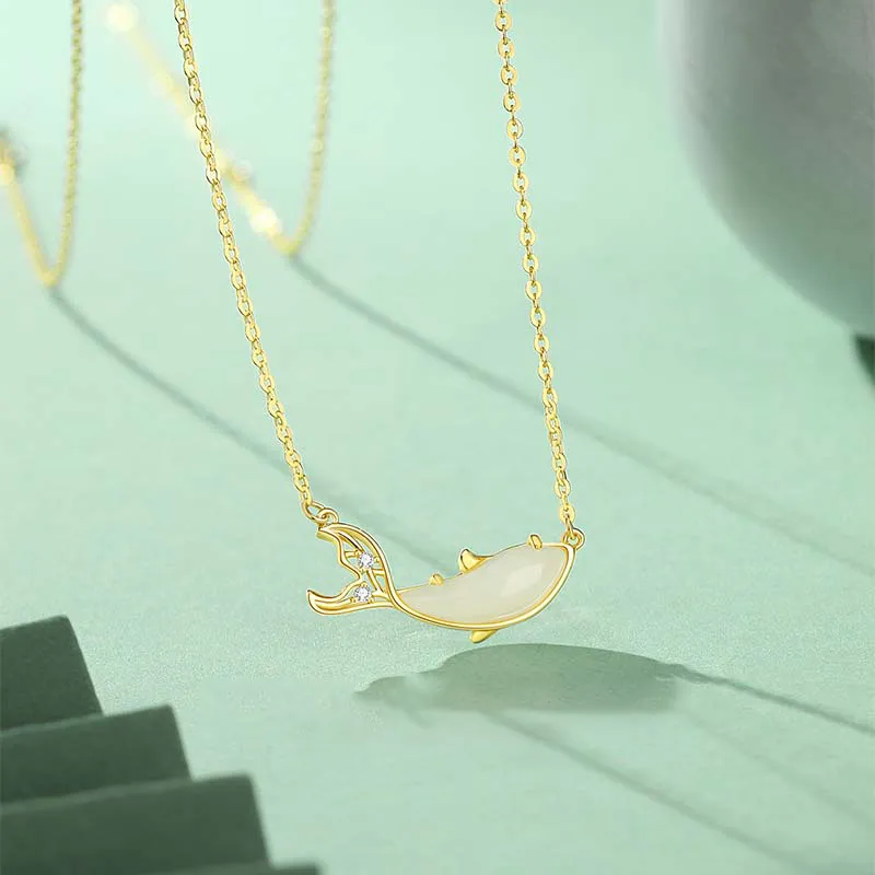 CHIEMOT Chalcedony Necklaces Unisex-2