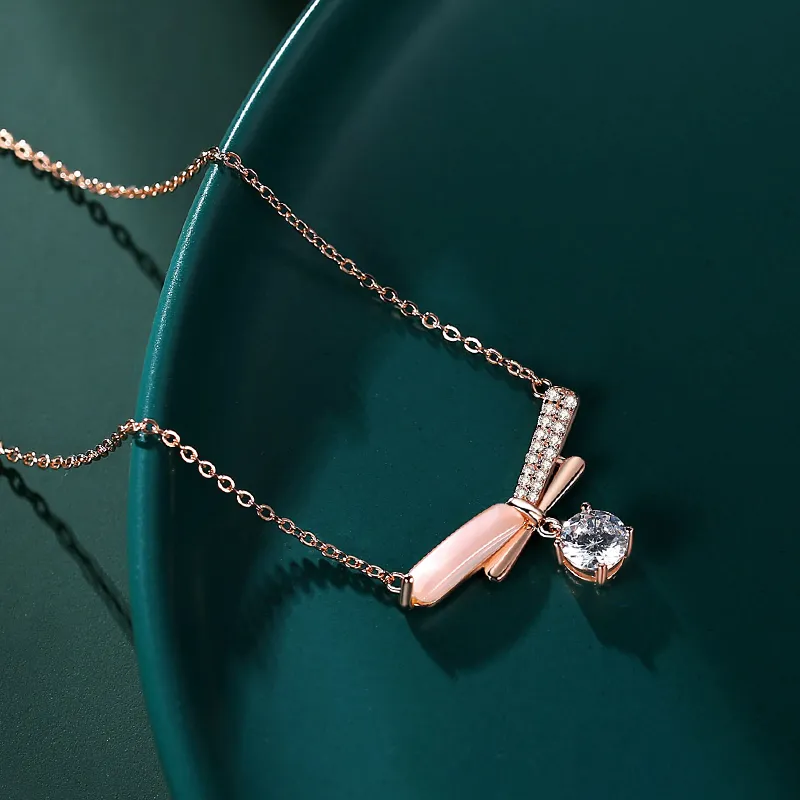 CHIEMOT S925 Silver Collarbone Chain Women's-3