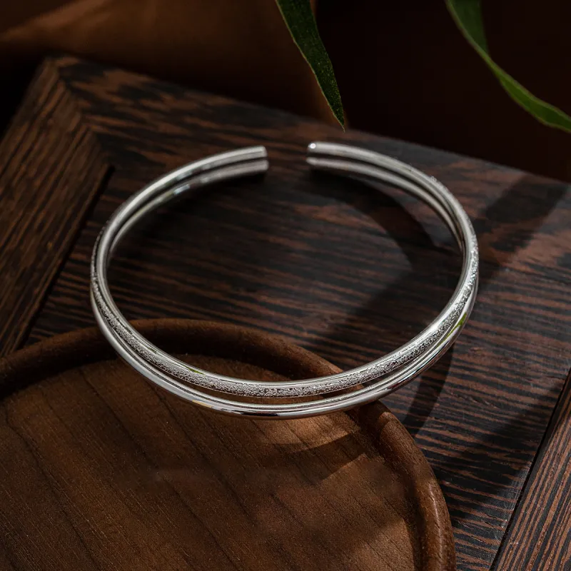 CHIEMOT S999 Fine Silver Bangles Women's-1