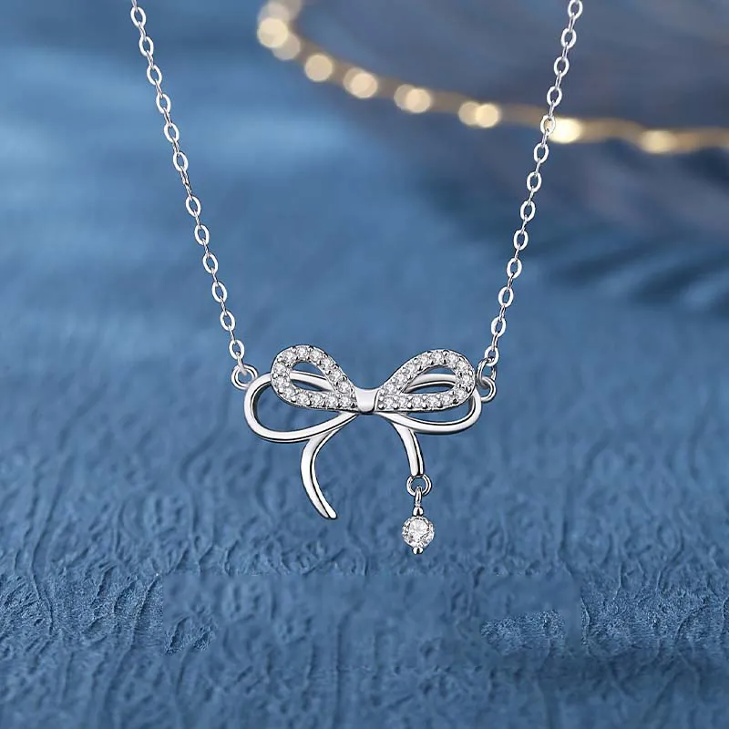 CHIEMOT S999 Fine Silver Collarbone Chain Women's-2