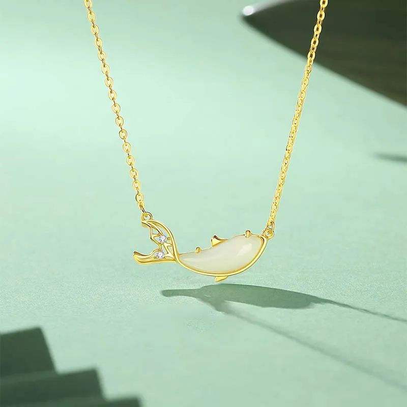 CHIEMOT Chalcedony Necklaces Unisex-3
