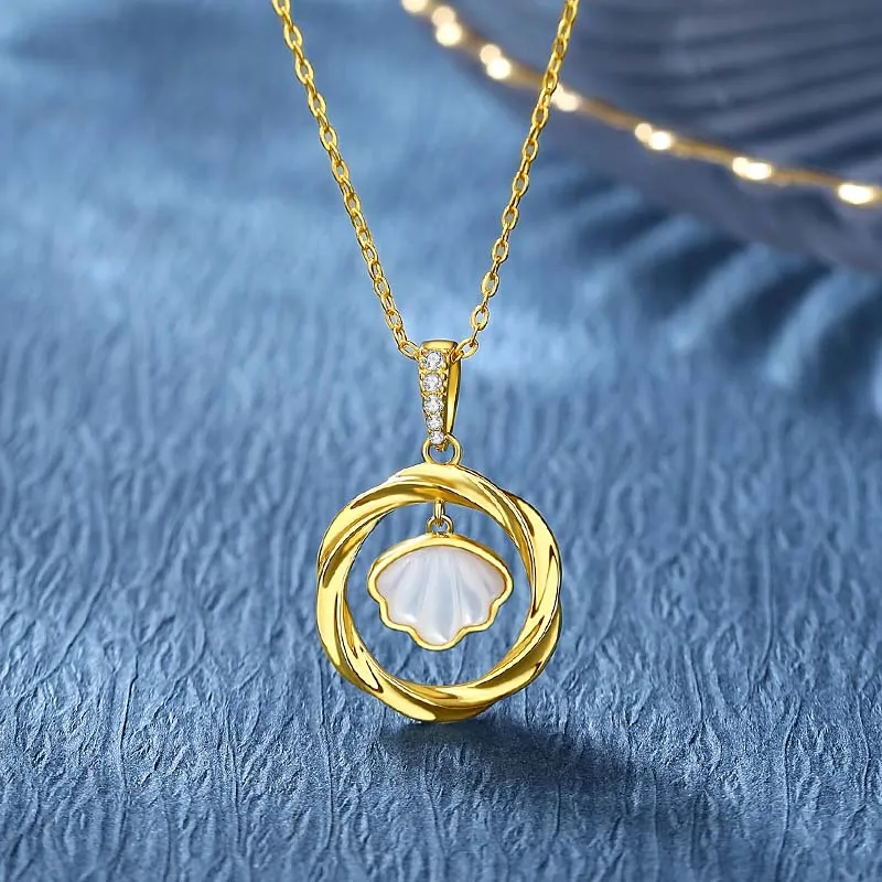 CHIEMOT S925 Silver Collarbone Chain Women's-5
