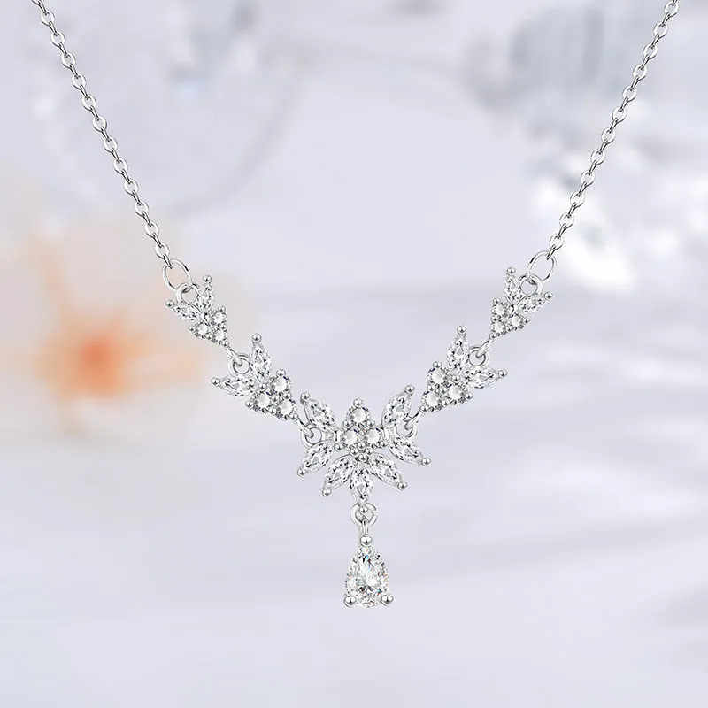 CHIEMOT Zircon Necklaces Women's-2