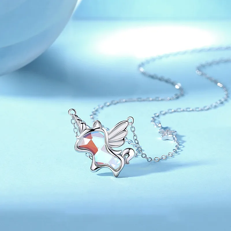 CHIEMOT S925 Silver Collarbone Chain Women's-4