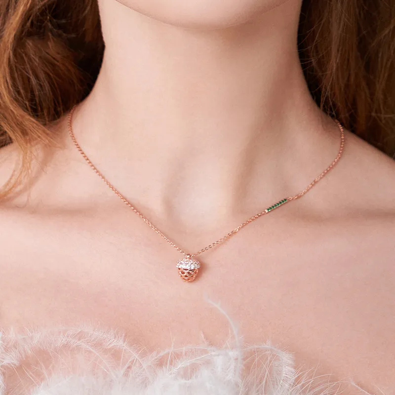 CHIEMOT S925 Silver Collarbone Chain Women's-2
