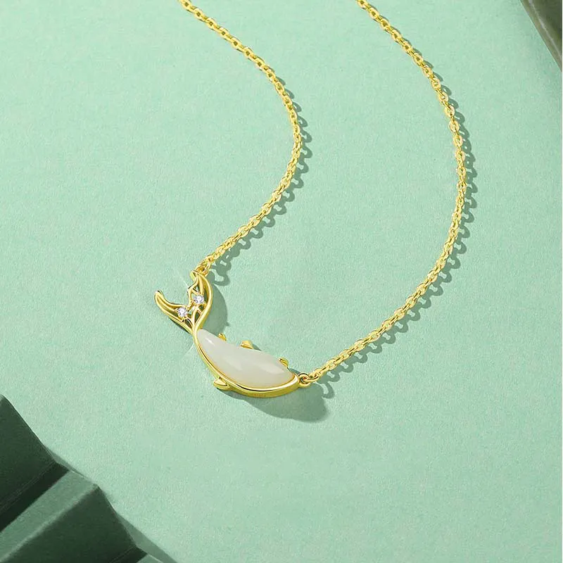 CHIEMOT Chalcedony Necklaces Unisex-4
