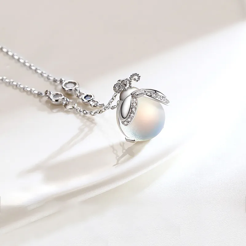 CHIEMOT S925 Silver Collarbone Chain Women's-3