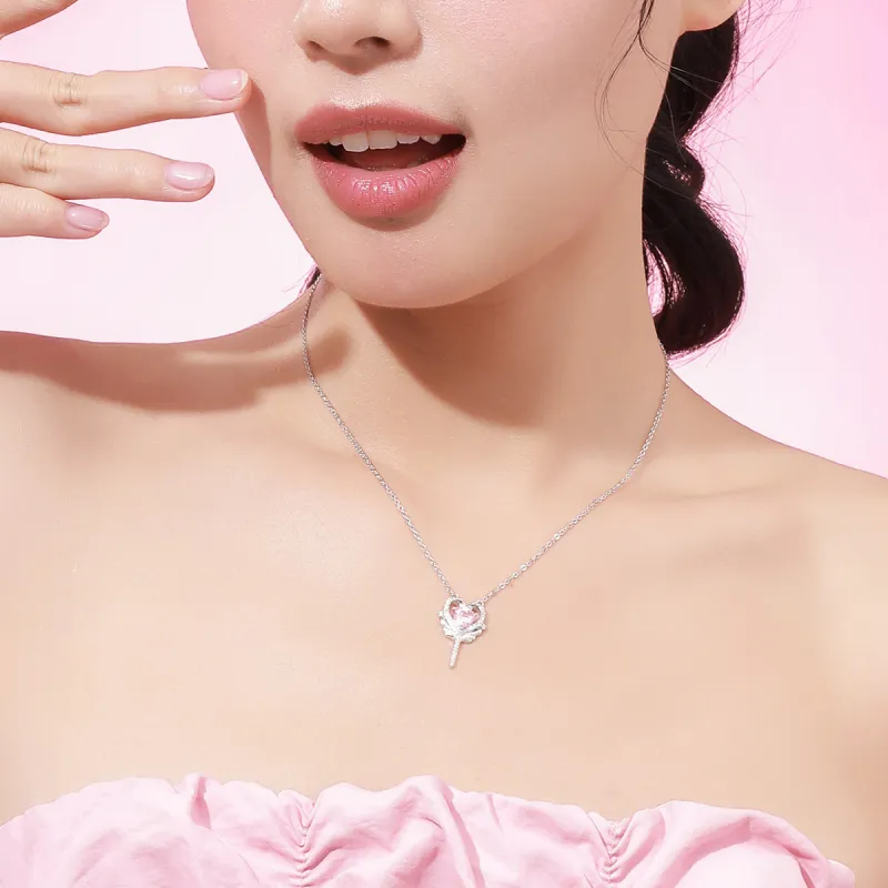 CHIEMOT S925 Silver Collarbone Chain Women's-4