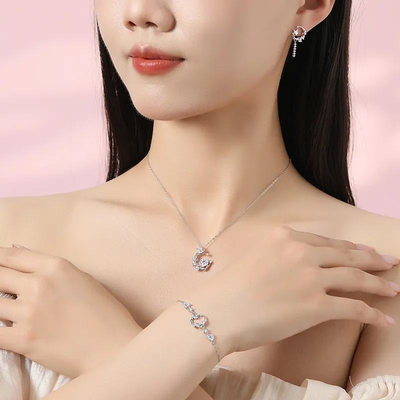CHIEMOT S925 Silver Necklaces Women's-3