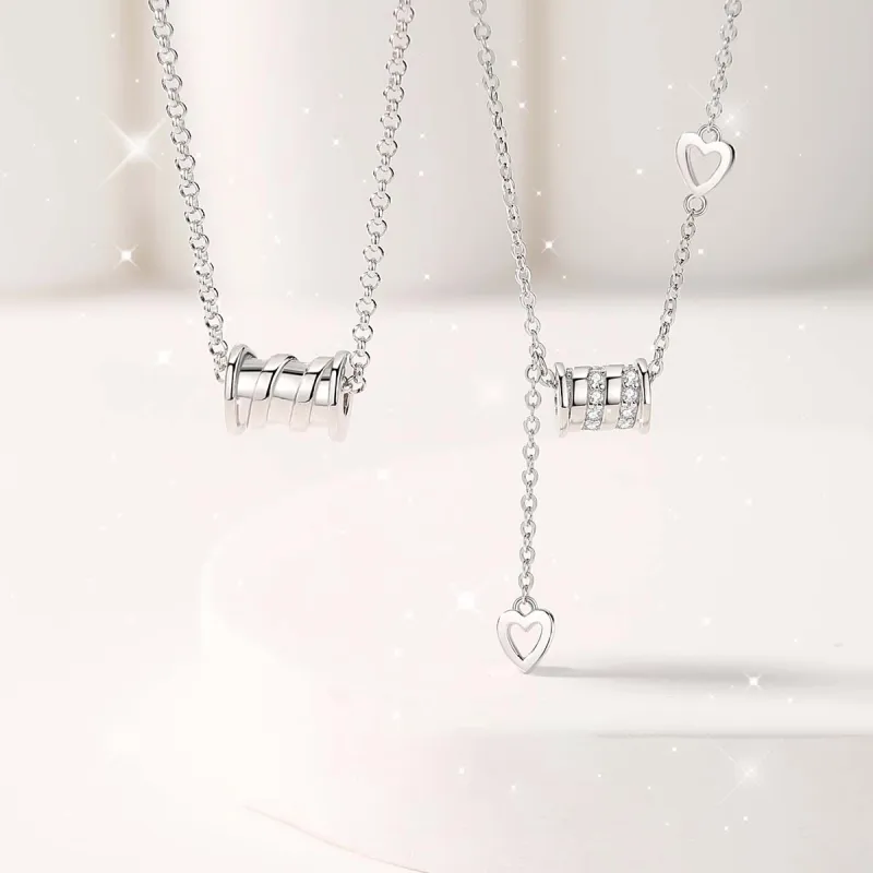 CHIEMOT S925 Silver Collarbone Chain Unisex-5