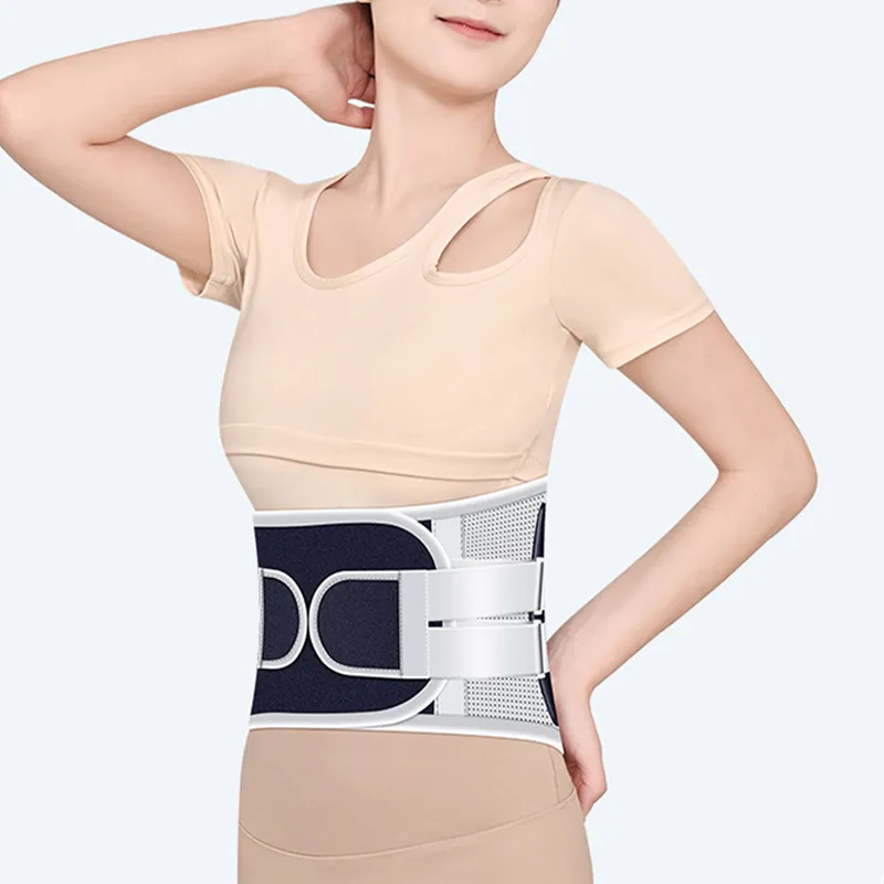UMA Back Support Braces Breathable Protective Self Heating Compression Silver Black Unisex-6