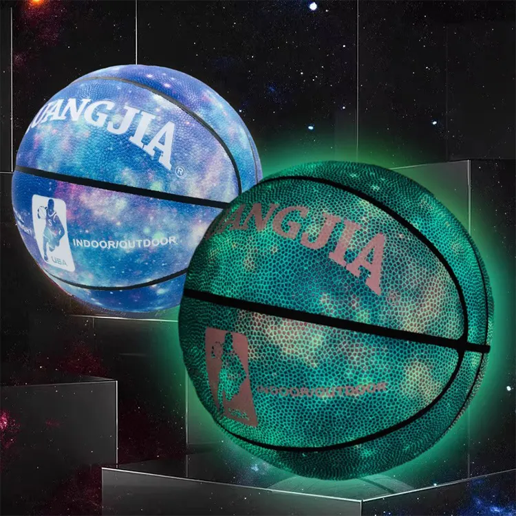 UMA PU Basketball Star Domain Blue Size 7 Glow In The Dark Unisex-1
