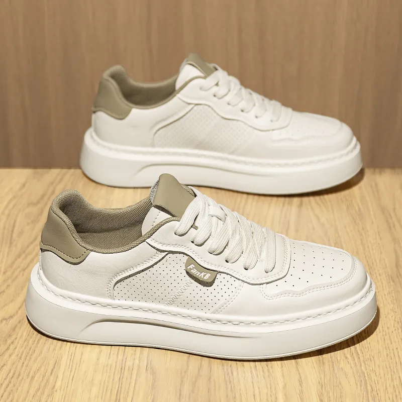 ABCIU Cushioning, Breathable, Height Increasing Low Top Skateboard Shoes Men's-3