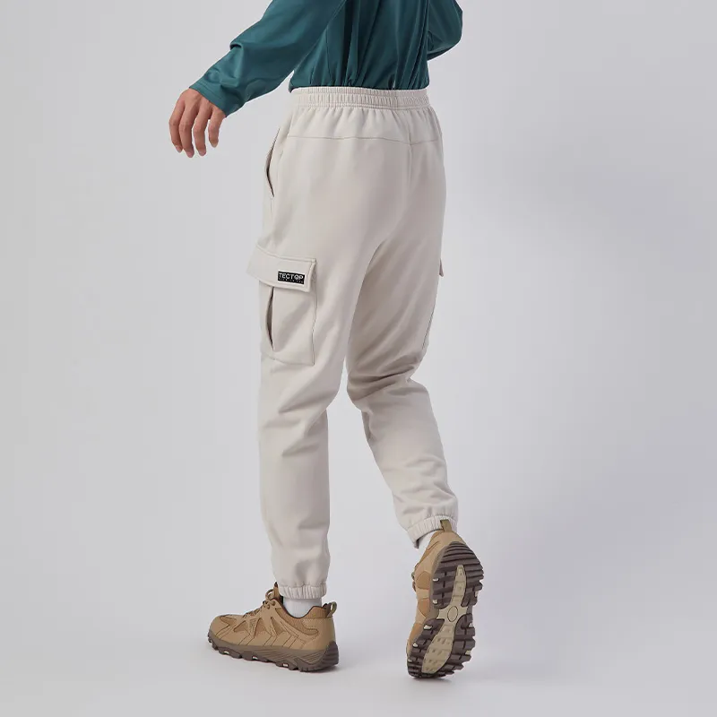 Tectop Casual Pants Unisex Beige Khaki-3