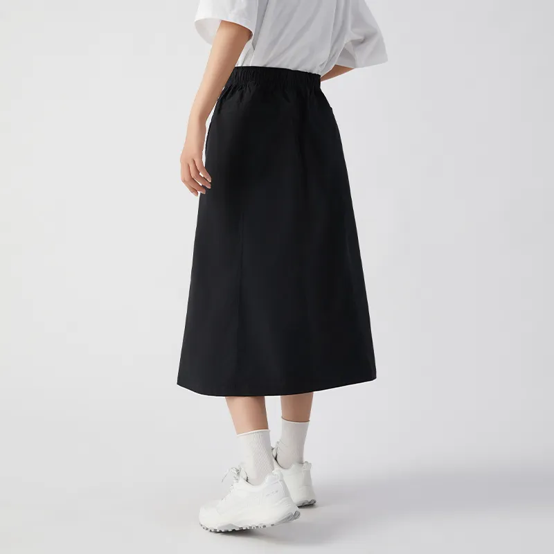 Tectop Casual Long Skirts Women's Classic Black-3